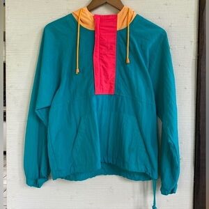 Cheetah | Vintage 90s Colorblock Nylon Pullover Windbreaker